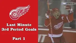 Detroit Red Wings: Last Minute 3rd Period Game-Winning Goals