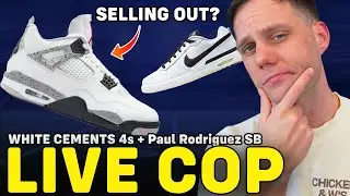 LIVE COP: EXCLUSIVE ACCESS AIR JORDAN 4 WHITE CEMENT & NIKE SB PROD
