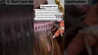 Keratin I Tip Hair Extensions Installation #shorts #hairwithextensions