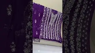 Handmade Paka Jallwork Suits | Soft Bamber Chiffon #handmade #jallwork #casualwear #officewear