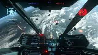 Star Citizen 3.7 - Vanduul Swarm in Vanguard Warden equipped with Revenant Ballistic Gatling (1440)