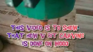 90 degree v bit can carve on Indian neem wood ? let find out ?
