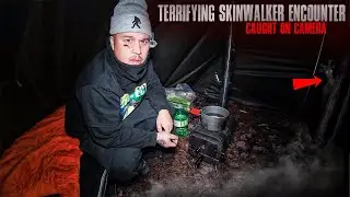 (SKINWALKER TRIED TO LURE ME!) The NIGHT I NEARLY DIED HOT TENT CAMPING In HAUNTED APPALACHIANS
