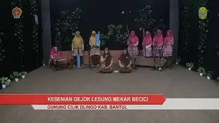 Kesenian Gejok Lesung Mekar Becici Pentas Daring Dinas Kebudayaan Bantul