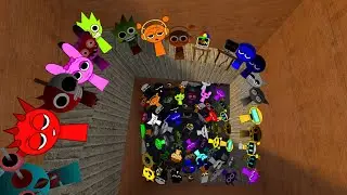 Nightmare Sprunki Nextbots Chase me in Maze GMOD !