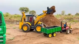 JCB 5cx fully loading sand HMT tractor | Sonalika rx60 tractor| gujrati comedi video viral
