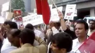 Protest against Israeli attack on aid ships to Gaza in tokyo video by Rashid Samad Khan