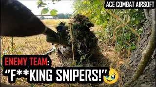Airsoft Sniper Makes Enemy Players Go Mad | SSG10 & SSX23 (ACE COMBAT AIRSOFT)