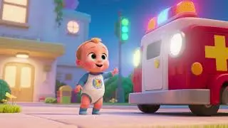 Baby John Stops and Watches Emergency Lights 🚨👶✨ | Safety Song for Kids