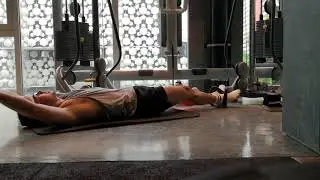 #Absworkout using cable machine and hanging #legraises&nbsp;flatten that belly