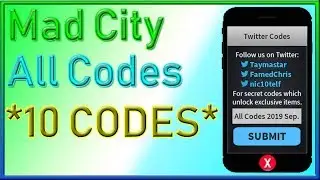 All Codes for Mad City *10 CODES!!* | 2019 September