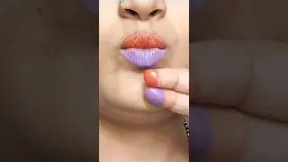 New lipstick 2 colour mix ❤️💜👄#lipshorts #lipshorts #makeup #viralshort