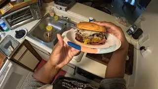 Quick Smash Burger for Lunch - POV