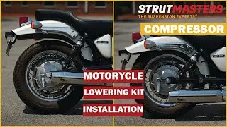 Комплект для занижения подвески с установкой компрессора - Suzuki Savage LS650/Suzuki Boulevard S...