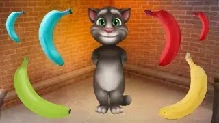 Talking tom,🐱 Billu eating colorful banana😂😂Billu Funny Video|| #talkingtom