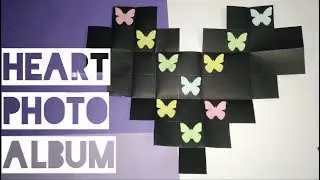 HOW TO MAKE HEART PHOTO ALBUM // HEART PHOTO CARD.💕