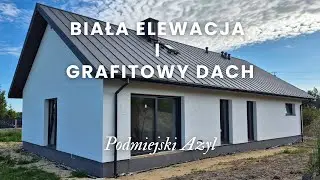 Podmiejski Azyl | Grafitowy dach, nowoczesna elewacja | E14