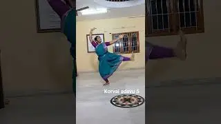 korvai adavu 5 #dance #adavus #classicaldance #basic #bharatanatyam #korvaiadavu, thath thei tham