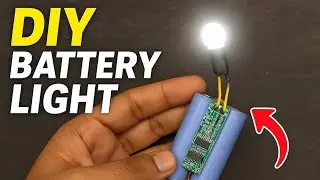 I Made a Powerful Light From an Old Battery 🔥  DIY Battery Light Project | ElectroFix