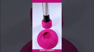 🦄 Satisfying Sound Smash and Reverse with Pink Kinetic Sand ASMR 👂 #oddlysatisfying 51
