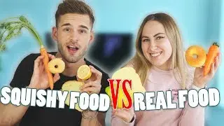 SQUISHY FOOD vs. REAL FOOD - Challenge 😱❤️