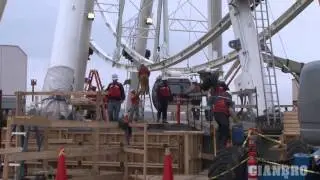 Capital Wheel Update: 150 Tons of steel and a 300 Ton Wheel (via Cianbro)