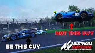 How to Avoid Crashes into Turn 1 | Sim Racing | Assetto Corsa Competizione