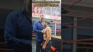 The great khali cwe wrestling academy test wrestlers #thegreatkhali #greatkhali #wrestling #shorts