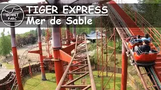 🎢 TIGER EXPRESS Mer de Sable onride 4K