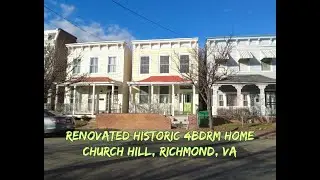 Richmond, VA Home for Sale  1st Fl Bedroom ! Church Hill ++$474,999++