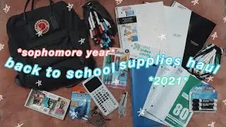 back to school supplies haul 2021 // sophomore year