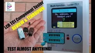 LCR TC1 Component Tester Review, battery and Teardown