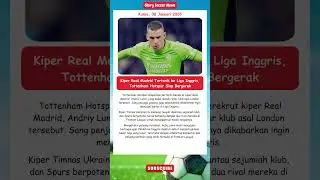 Semoga Tercapai Kesepakatan Lunin #football #realmadrid #tottenham #lunnin