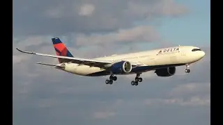Delta A330-900 (NEO) landing, DTW
