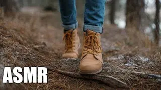 АСМР Целый час! Шаги по лесу🌲Шуршание, пение птиц, хруст веток ASMR