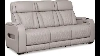 Ashley Boyington Power Reclining Sofa with USB & LED – Modern Comfort Redefined