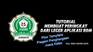 Tutorial Membuat Peringkat dari Leger dan Piagam Penghargaan Juara Kelas