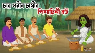 চার গরীব চাষীর পিশাচিনী বউ | Bengla cartoon| bengla animation| bengla cartoons| #new #2026 #বাংলা#2d