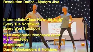 Modern Jive Intermediate Classes with Revolution Dance Keith No' 106 & 107 Inc's Tango & Salsa moves