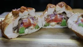Air Fryer Stuffed Chicken Breast - Air Fryer Recipe - Nuwave Brio 10 Quart