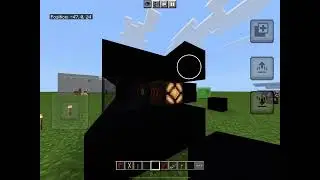 On off toggle illuminated sign using shelf blocks for Minecraft bedrock