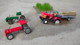 Diy tractor stuck in mud mini science project || Mini Creator