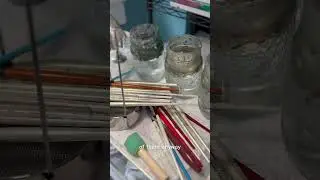 #shorts  My Art Setup - Small Spaces - Art For Beginners - You Dont Need A Huge Studio - Start Now