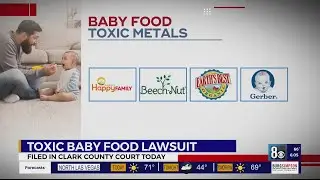 UPDATE: Lawsuit names 4 baby food makers, Clark County grocers for selling products with toxic metal