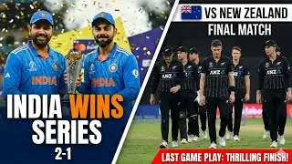 India Beat New Zealand 2-1 Series Win With Dominant Performance Power Packed Batting Bowling Show