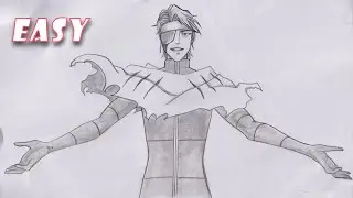 Как нарисовать Айзена | Рисование из Bleach шаг за шагом | Простой урок рисования