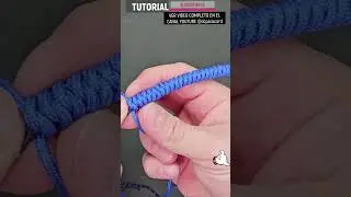 Micro pulsera paracord, nudo serpiente muy f&aacute;cil de hacer  #diy #macrame #paracord
