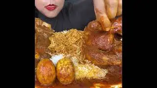 SPICY CHICKEN FRY,🔥 MUTTON , EGG ,CURRY,PRAWN BIRIYANI 🌶️ EATING CHALLENGE #asmr #basmatirice