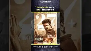 Parashakti Movie Day 1 Collection😲🤯❤️ #trendingshorts #movie #telugu #shortvideo