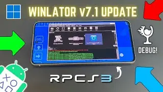 Install WINLATOR 7.1 PC Emulator UPDATE on Any Android - RPCS3 PS3 Test!